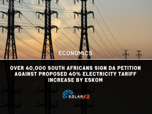 Join the Movement: Over 40,000 South Africans Sign DA Petition Opposing Eskom's 40% Electricity Tariff Hike