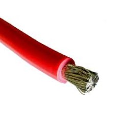 Battery Cable: 50mm (+) Positive (Red)