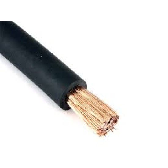 Battery Cable: 50mm (-) Negative (Black)