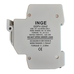 DC 1P Fuse Base 32A 1000V 10x38mm