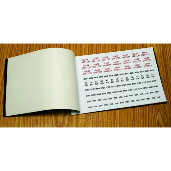 Electrical Sticker Booklet (10 Pages)